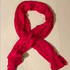 J Crew scarf hot pink